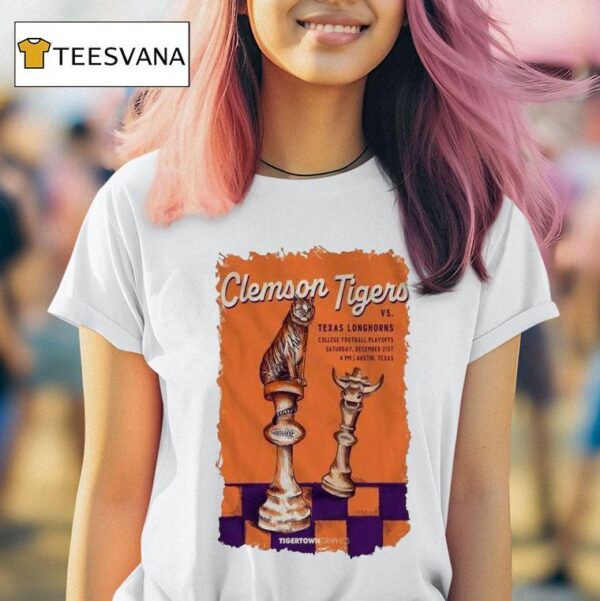 Clemson Tigers Vs Texas Longhorns Dec Texas Memorial Stadium Austin Tx T Shirt
