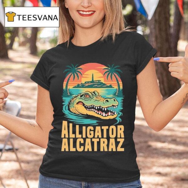 Clown World Alligator Alcatraz Crocodile T Shirt