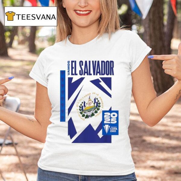 Concacaf Copa Oro Vamos El Salvador Logo T Shirt