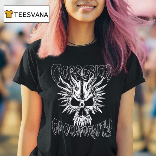 Corrosion Of Conformity Old School Skull T Shirt