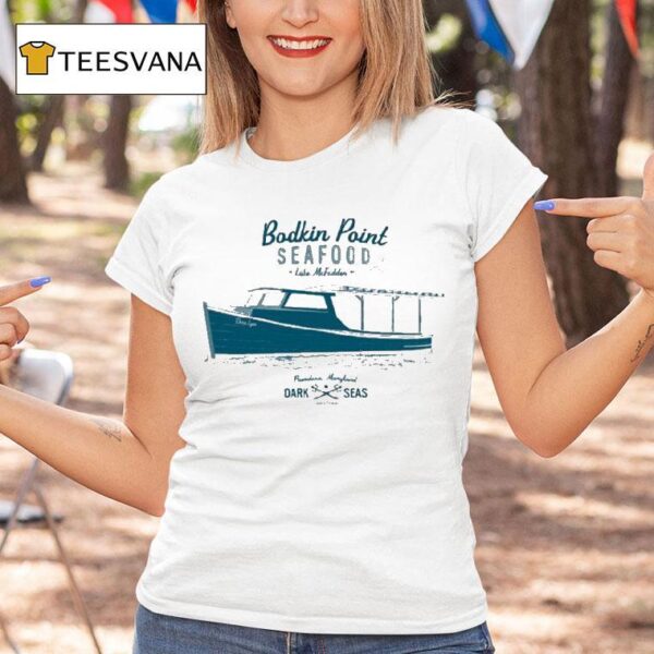 Dark Seas Bodkin Point Seafood Luke Mcfadden Crab Stand T Shirt