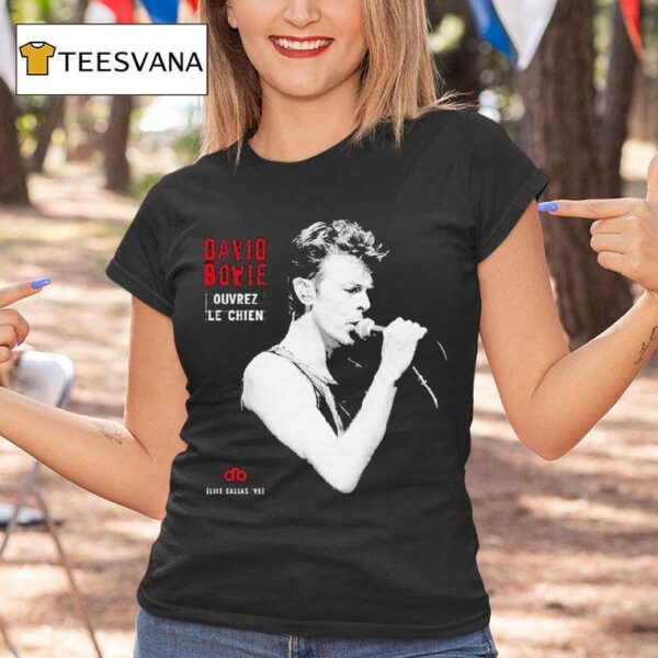 David Bowie Dallas Ouvrez Le Chien T Shirt