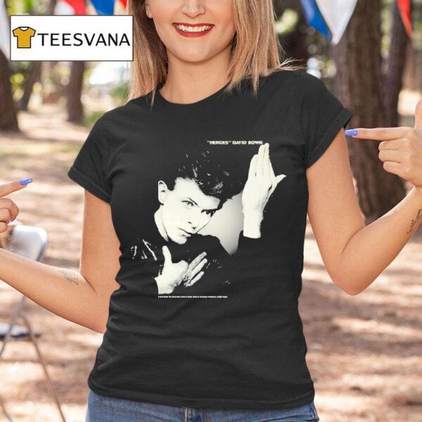 David Bowie Heroes Album Cover T Shirt