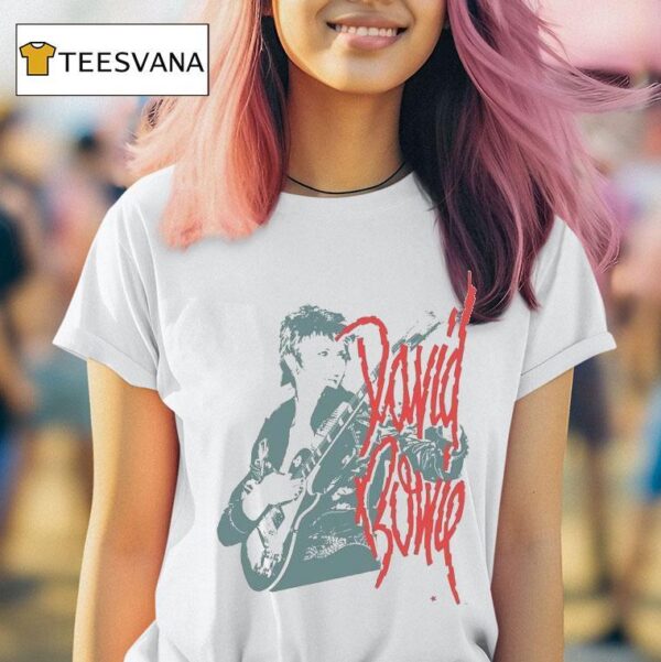 David Bowie Mono Guitar T Shirt