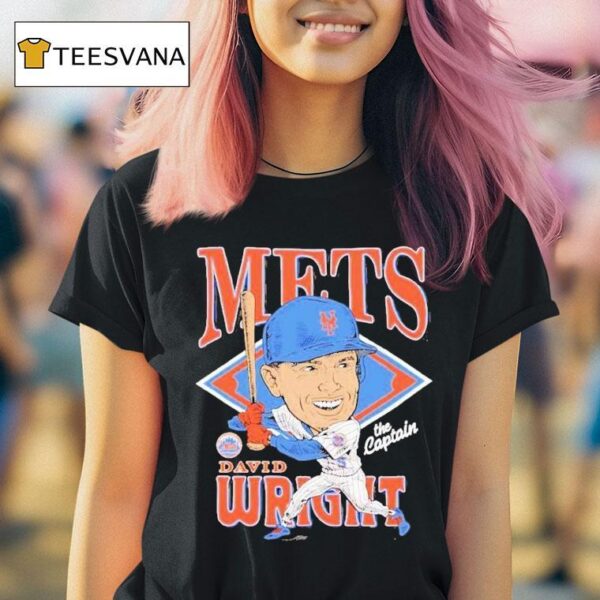 David Wright New York Mets Caricature T Shirt