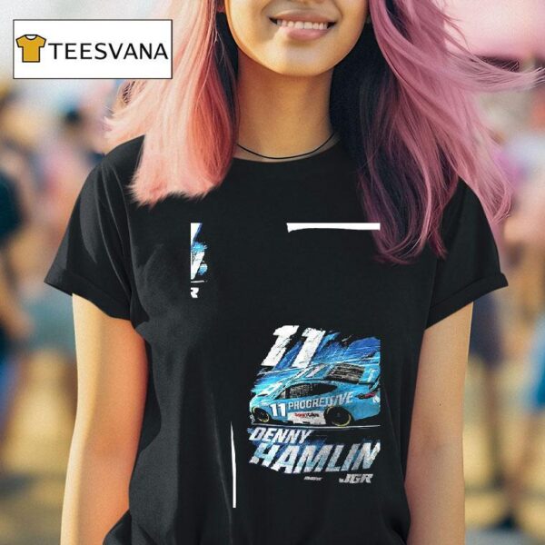 Denny Hamlin Progressive Car Racing T Shirt