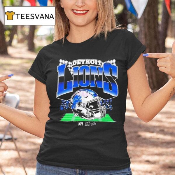 Detroit Lions Nfl Football Logo Helme T Shirt