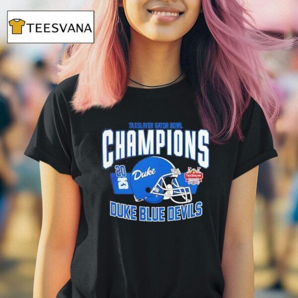 Duke Blue Devils Football Taxslayer Gator Bowl Champions T Shirt