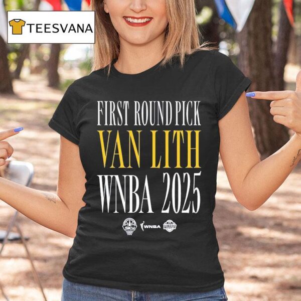 First Round Pick Van Lith Chicago Sky Wnba T Shirt