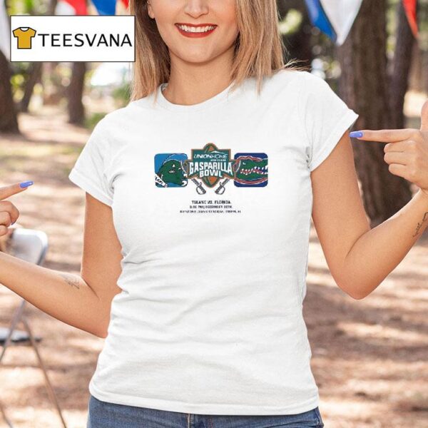 Gasparilla Bowl Matchup Tulane Green Wave Vs Florida Gators T Shirt