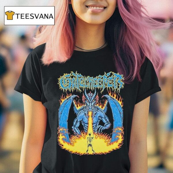 Gatecreeper Blue Dragon Skeleton T Shirt