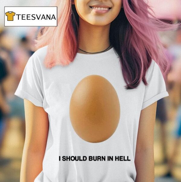 Geese I Should Burn In Hell Eggs T Shirt