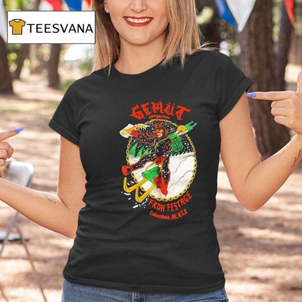 Gemut Biergarten Froh Festage Christmas T Shirt