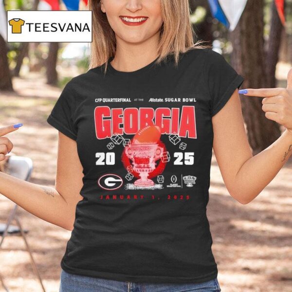 Georgia Bulldogs Sugar Bowl Playoff Scrum T Shirt