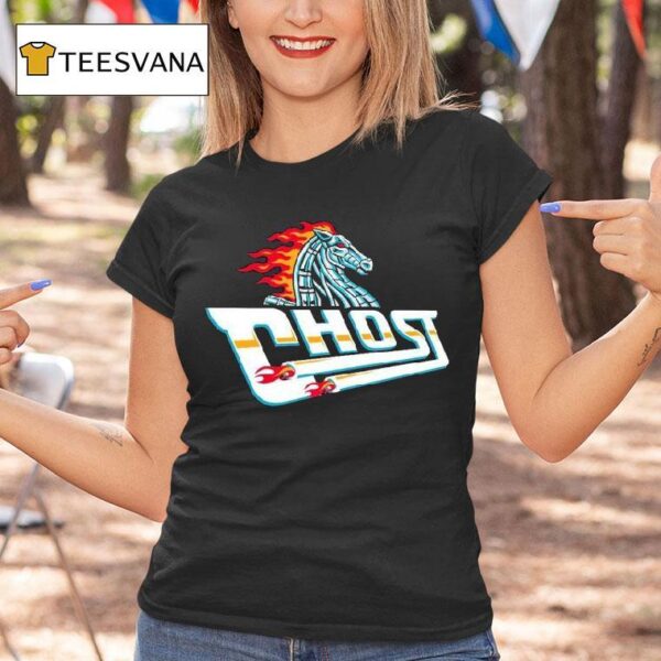 Ghost Racing Horse Logo T Shirt