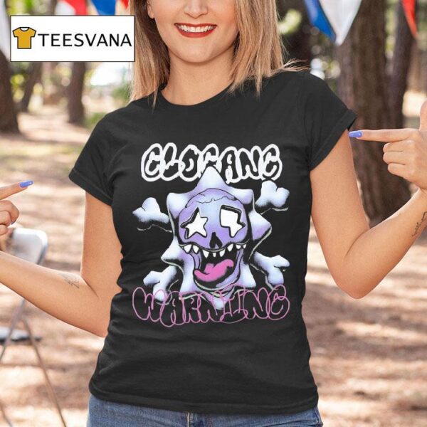 Glo Gang Warning Cross Boned T Shirt