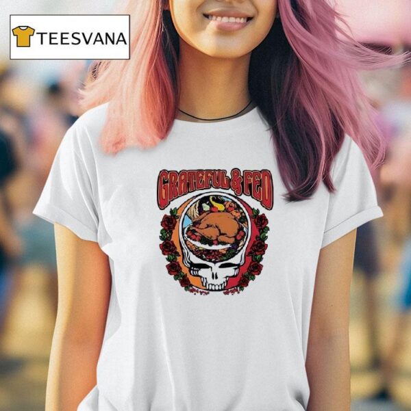 Grateful And Fed Grateful Dead Logo T Shirt