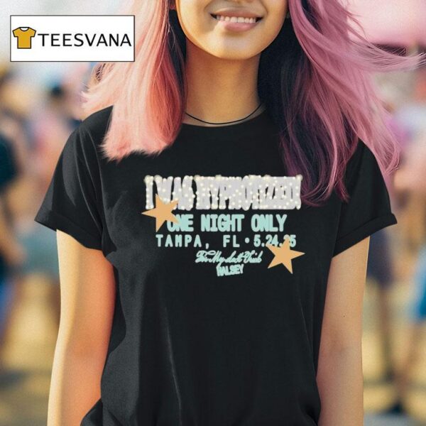 Halsey I Was Hypnotized One Night Only Tampa Fl My Last Trick T Shirt
