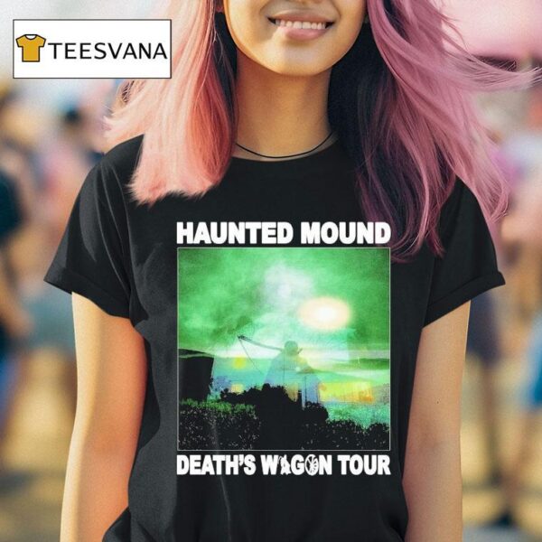 Haunted Mound Death S Wagon Tour Reaper Photo T Shirt