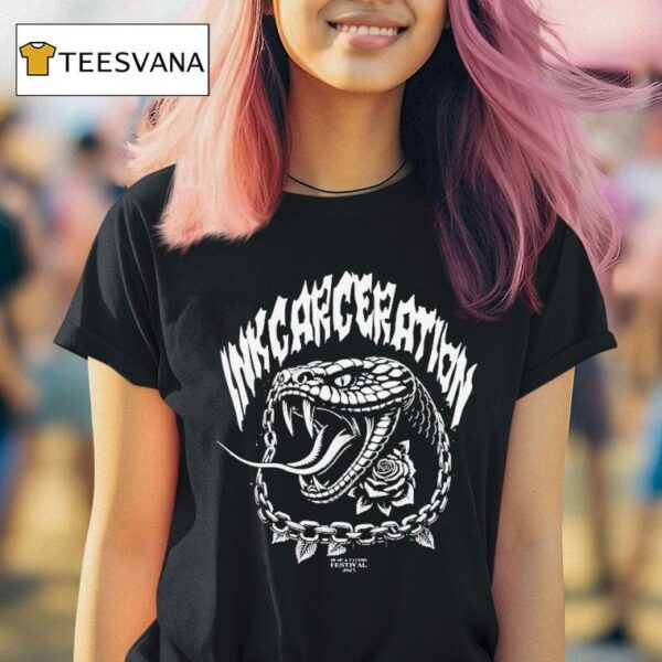 Inkcarceration Festival Spitting Venom In Mansfield Ohio On July Th Th Americas Rock And Metal Tattoo T Shirt