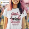 Jacks Surfboards Tip Toe Summer Series California Usa Est T Shirt