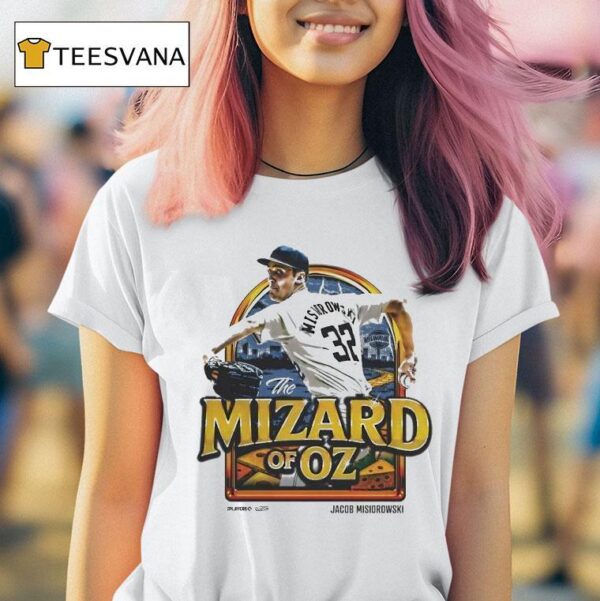 Jacob Misiorowski The Mizard Of Oz Milwaukee Brewers Mlbpa Painting T Shirt