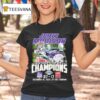 James Madison Dukes Boca Raton Bowl Champions Fan Celebration Masco T Shirt
