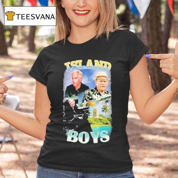 Jeffrey Epstein Trump And Stephen Hawking Island Boys T Shirt