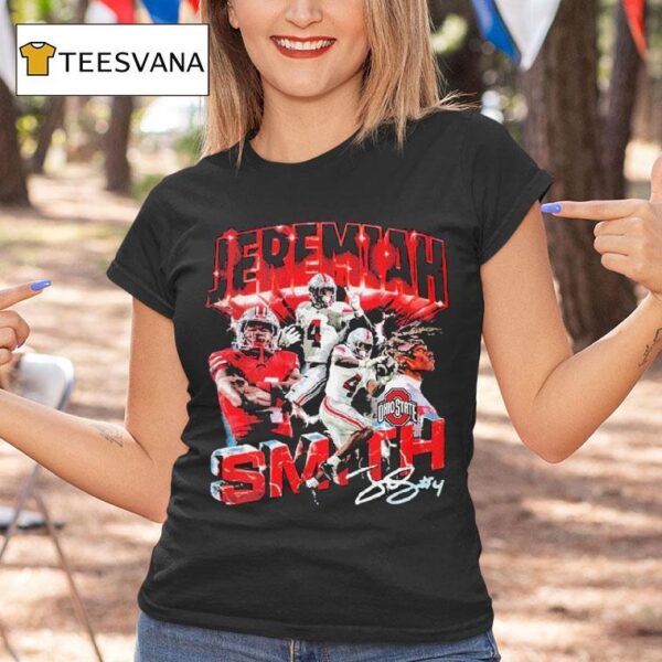 Jeremiah Smith Ohio State Buckeyes Pepper Signature T Shirt