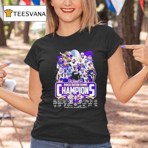 Jmu Boca Raton Bowl Champions T Shirt