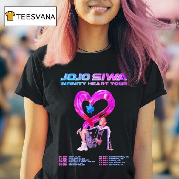 Jojo Siwa Infinity Heart Tour Europe Dates List Kick Off In Dublin Ie On September Th T Shirt