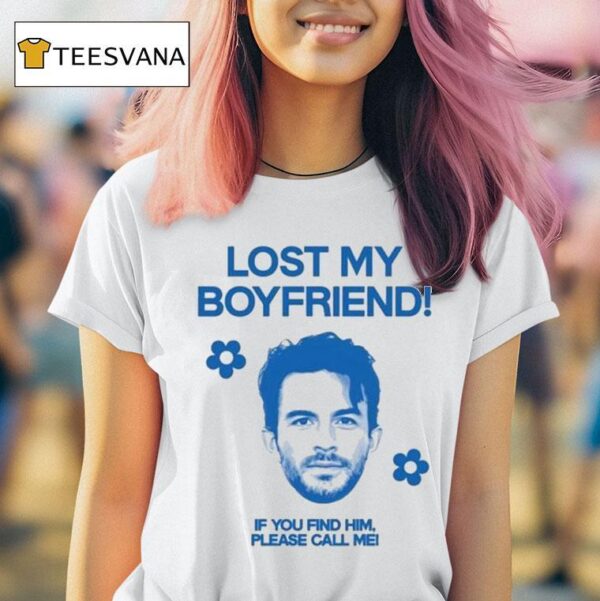Jonathan Bailey Lost My Boyfriend If You Find Him Please Call Me T Shirt