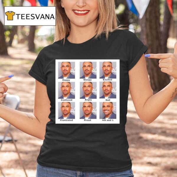 Jordan Mailata Jalen Hurts Happy Sleepy Excited Confused Angry Sad T Shirt
