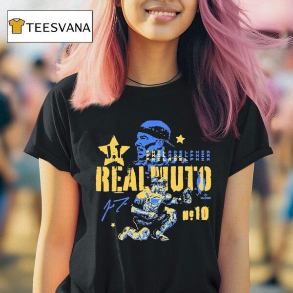 Jt Realmuto Miami Marlins Real Deal Grunge Mlbpa T Shirt