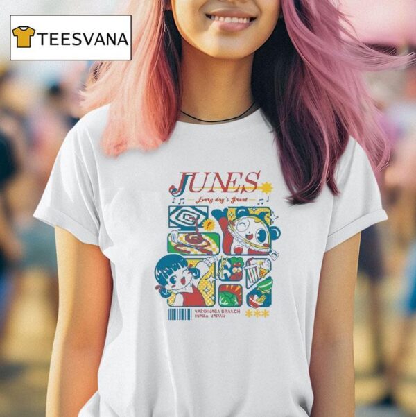 Junes Every Day S Great Yasoinaba Branch Inana Japan T Shirt