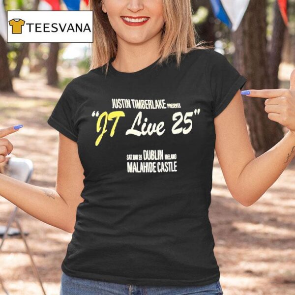Justin Timberlake Presents Jt Live Sat Jun Dublin Ireland Malahide Castle T Shirt