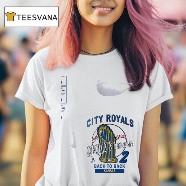 Kansas City Royals Mlb Champions Hardwood Classics Champions Vintage T Shirt