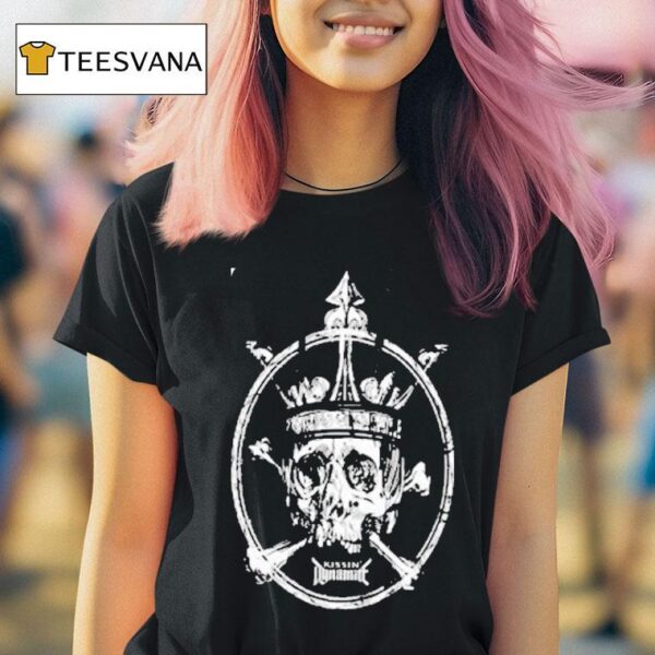 Kissin Dynamite King Skull Head T Shirt