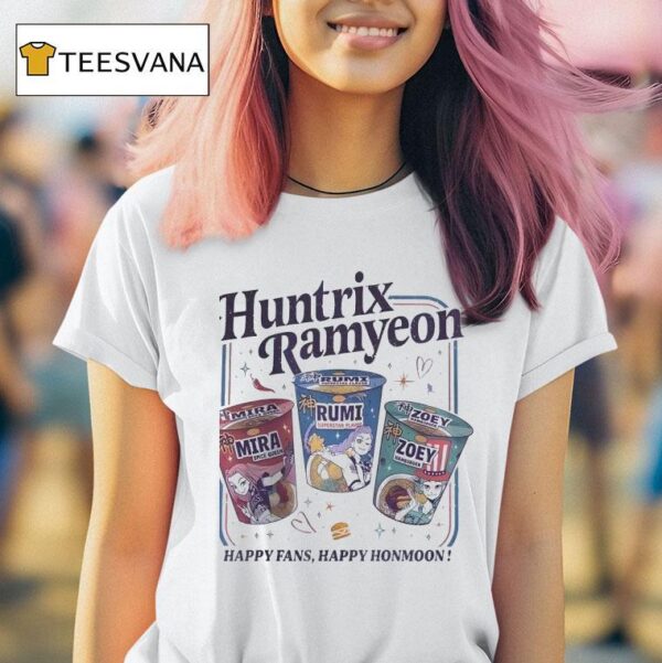 Kpop Demon Hunters Huntrix Ramyeon T Shirt