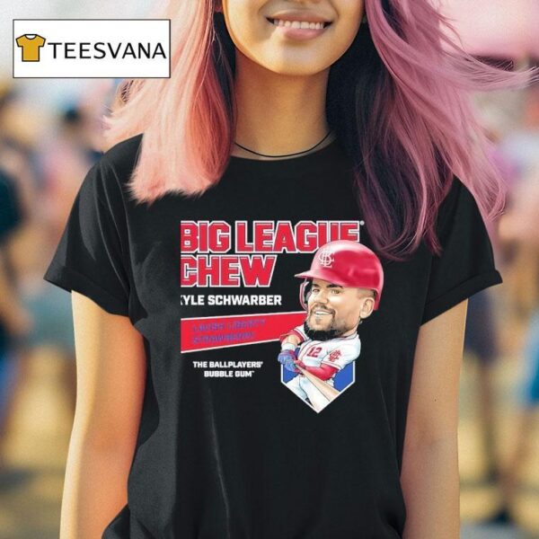 Kyle Schwarber Philadelphia Phillies Big League Chew Lavish Liberty Strawberry The Ballplayers Bubble Gum T Shirt
