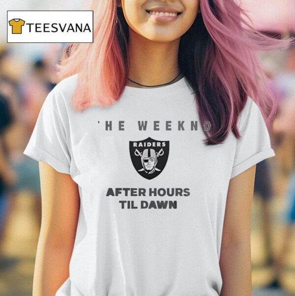 Las Vegas Raiders The Weeknd After Hours Til Dawn Tour T Shirt