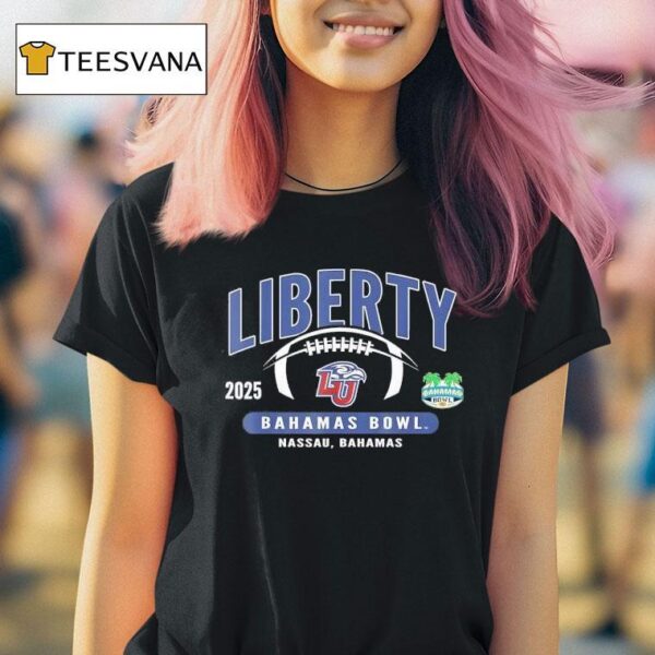 Liberty Flames Bahamas Bowl Nassau Bahamas Football T Shirt