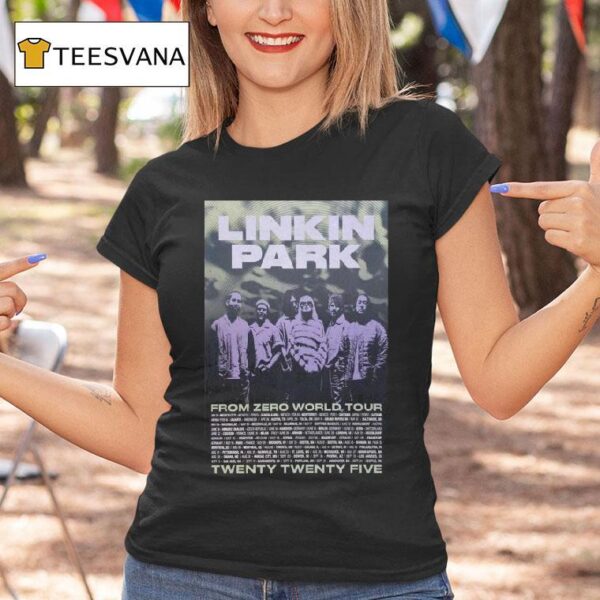 Linkin Park From Zero World Tour Dates Lithograph T Shirt