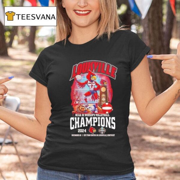 Lousiville Cardinals Ncaa Di Women S Volleyball Champs T Shirt