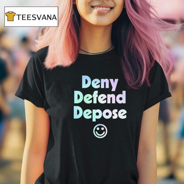Luigi Deny Defend Depose Icon T Shirt