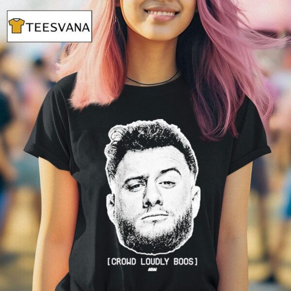 Mark Briscoe Mjf Crowd Loudly Boos Face Head T Shirt