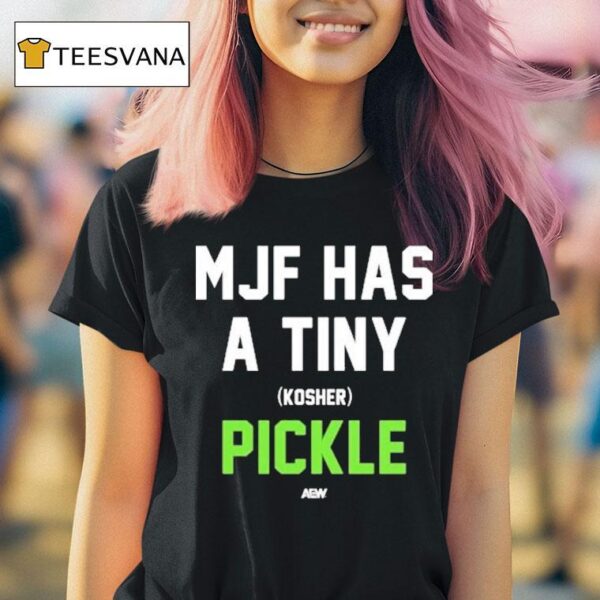 Mark Briscoe Mjf Has A Tiny Kosher Pickle Aew T Shirt