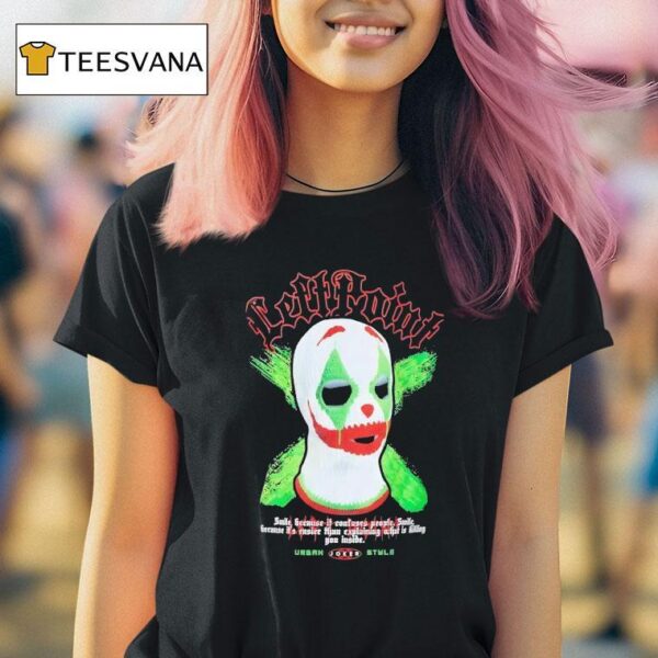 Mask Clown Left Point Smile Because It Confuses People Smile T Shirt