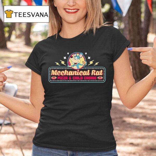 Mechanical Rat Pizza Child Casino T Shirt
