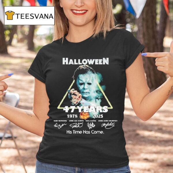 Michael Myers Halloween Years His Time Has Come Signatures T Shirt